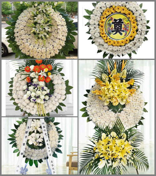 湖北随州市随县安居镇和睦畈村花圈速递